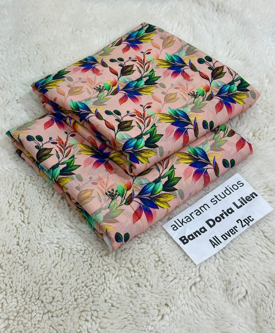 Alkaram Studios Gul-e-Resham Bana Doria Linen 2-Piece Collection