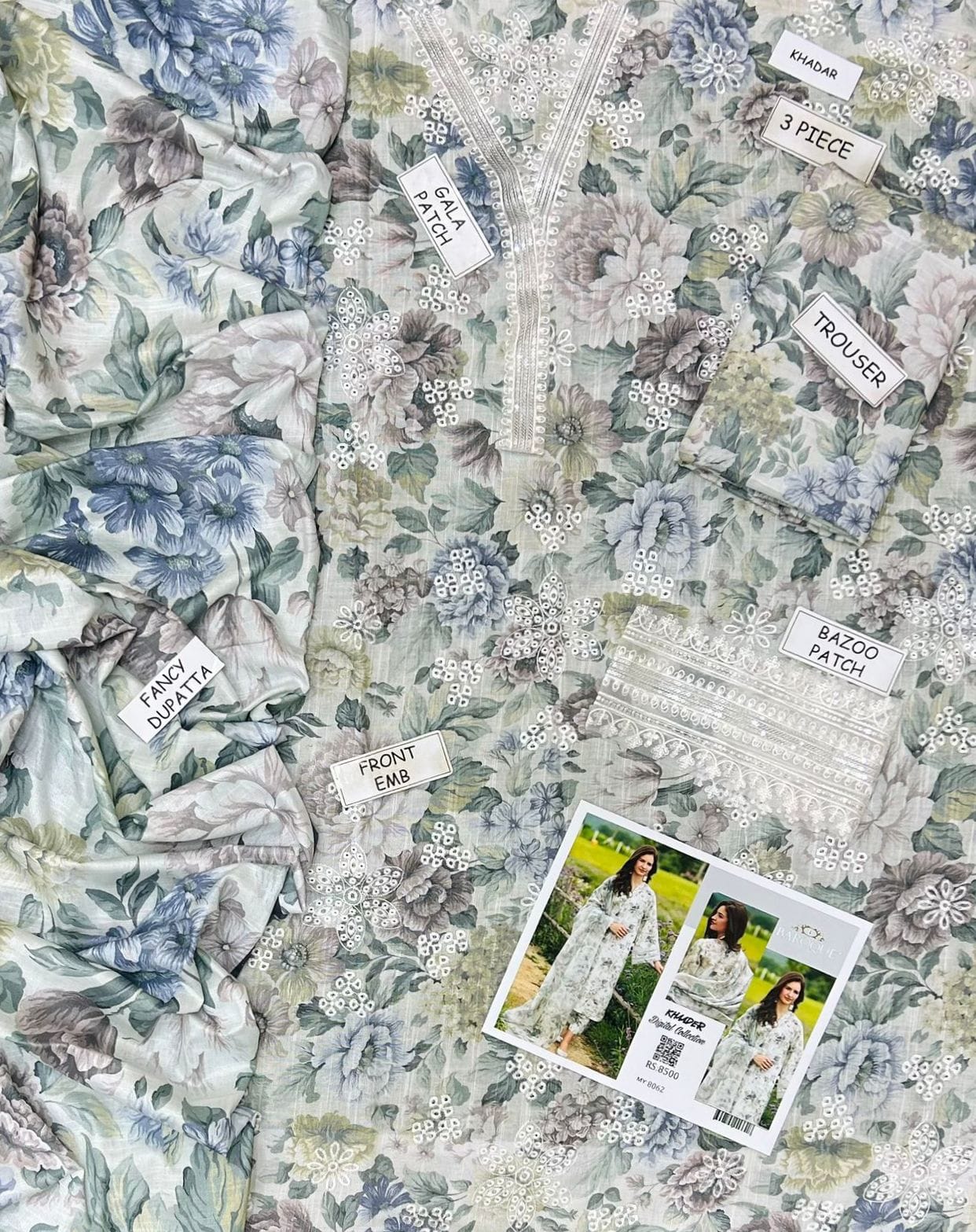 Premium Khaddar 3-Piece Suit