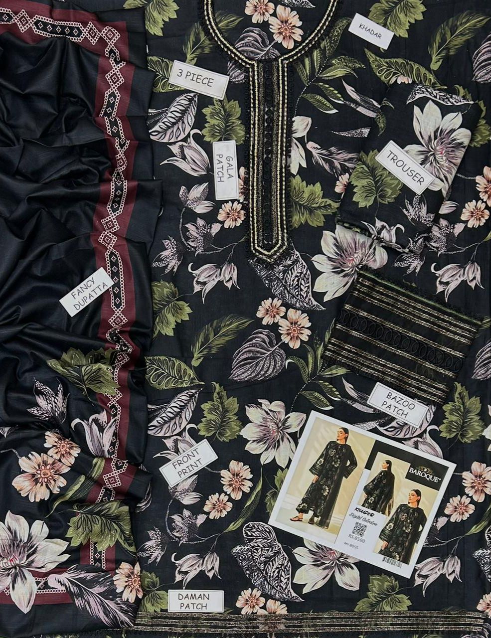 Premium Khaddar 3-Piece Suit