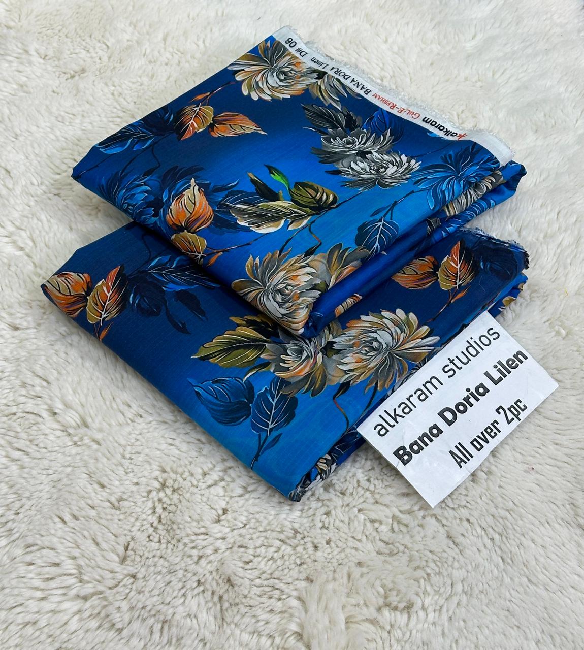 Alkaram Studios Gul-e-Resham Bana Doria Linen 2-Piece Collection